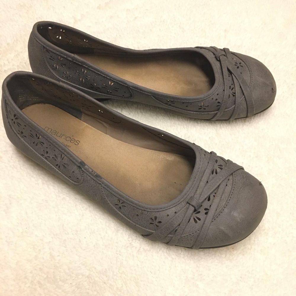 Grey Women’s Flats Dress Shoes
